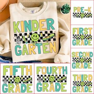 Back to School For Boys Bundle, Kindergarten, Pre K PNG, First Day Of School, First/ Second/ Third Grade Design, School