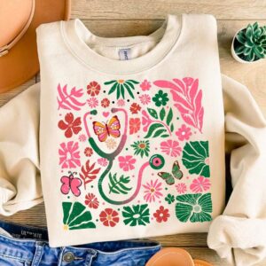 Boho Floral Christmas Png, Christmas Nurse Png, Nurse Life Png, Merry Christmas Png, Xmas Holiday Png, Christmas Shirt D