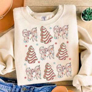 Coquette Christmas Tree Cake Png, Christmas Bow Png, Retro Holiday Png, Merry Christmas Png, Girly Christmas Png, Christ