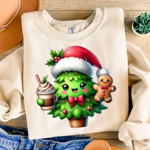 Cute Christmas Tree Png, Cute Christmas Png File For Shirt, Kids Christmas Shirt Png, Christmas Png Design, Kids Christ