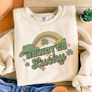 St Patrick's Howdy to lucky PNG, Coquette St Patty's Day png, Lucky Shamrock PNG, St Patricks Coquette Png, Lucky Charm