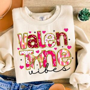 Valentine vibes png, Valentine Coquette Png, Valentine's Day, Love Png, Sublimation Designs, Retro Valentine Png, Valent