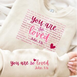 Valentine You are so loved png, Valentine Coquette Png, Valentine's Day, Love Png, Sublimation Designs, Retro Valentine
