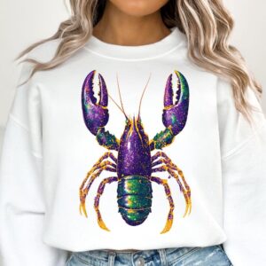 Glitter Crab Mardi Gras Png, Happy Mardi Gras Png, Fleur De Lis Png, Mardi Gras Coquette Png, Hand Drawn Png, Brushstrok