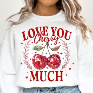 Love you Cherry Much png, Valentine Coquette Png, Valentine's Day, Love Png, Sublimation Designs, Retro Valentine Png