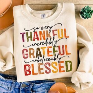 Grateful Thankful Blessed Svg Png, Autumn Svg, Christian Shirt Women, Thankful Grateful Blessed Svg, Thankful Svg, Thank