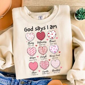 Valentine God Says i am png, Valentine Coquette Png, Valentine's Day, Love Png, Sublimation Designs, Retro Valentine Png