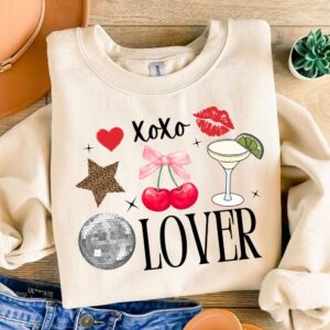 Retro Valentine Xoxo Lover png, Valentine Coquette Png, Valentine's Day, Love Png, Sublimation Designs, Retro Valentine