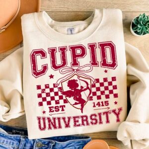 Valentine Cupid University png, Valentine Coquette Png, Valentine's Day, Love Png, Sublimation Designs, Retro Valentine