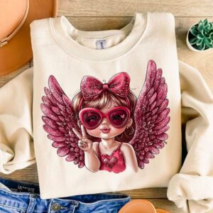 Valentine Cupid png, Valentine Coquette Png, Valentine's Day, Love Png, Sublimation Designs, Retro Valentine Png