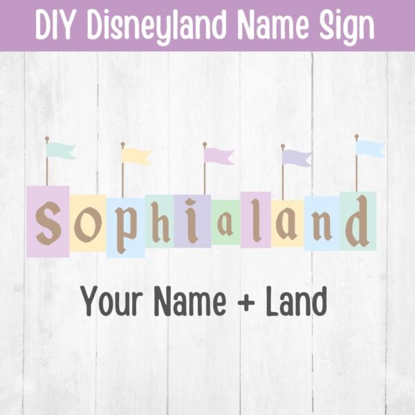 Personalized Diseyland Party Sign