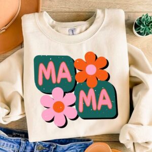 Retro mama Png, Retro graphic for sublimation and DTG printing - Funny t-shirt design , Retro tshirt png