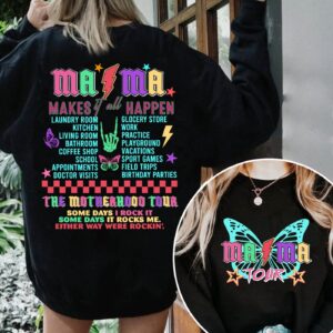 The Motherhood Tour Mama Make It All Happen SVG, Mothers day retro funny png, Sublimation Design, Mama Png Design Downlo