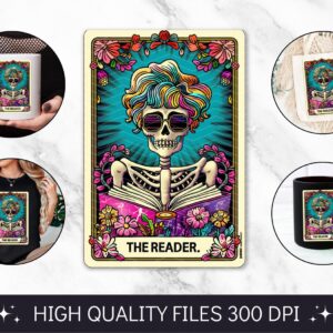 True Crime Junkie Tarot Card PNG, Funny Skeleton Skull Sublimation Design, Popular Trendy Witchy Gothic Tshirt design, m