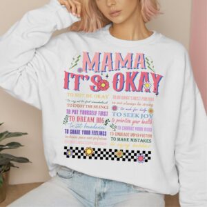 Mama its okay, Mothers day Motivational png, Sublimation Design, Mama Png Design Download, Retro Mama png