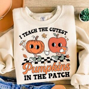 I teach the cutest pumpkins in the patch Png, Halloween png, Girly Halloween png, Spooky Season Png, Halloween Vibes Png