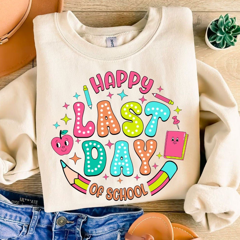 Happy Last Day Of School Png, End Of School Png, Retro Teacher Png, Rock The Test Png, Staar Day Png, Class Dismissed Pn