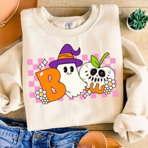 Retro Boo Teacher Png, Halloween Teacher Gift Sublimation, Halloween school Png, Halloween School Png, Funny Teacher Shi