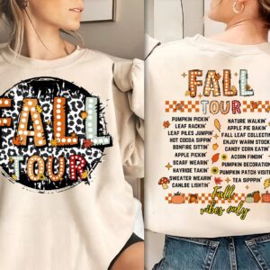 Retro Fall Tour Png, Fall Vibes PNG, Retro Dalmatian Fall Shirt Png, Autumn Tour Png, Autumn Shirt, Autumn Sublimation D