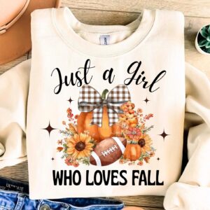 Just a girl who loves fall png, Fall Pumpkin Png, Autumn png, Coquette Fall png, Pumpkin Spice, Pumpkin Lace png, Ditsy