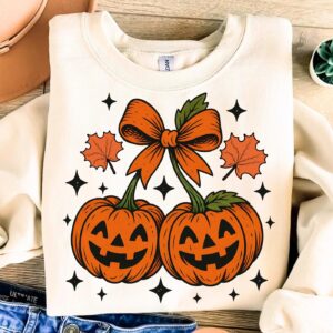 Fall Pumpkin Bow png, Fall Pumpkin Png, Autumn png, Coquette Fall png, Pumpkin Spice, Pumpkin Lace png, Ditsy Floral Fal