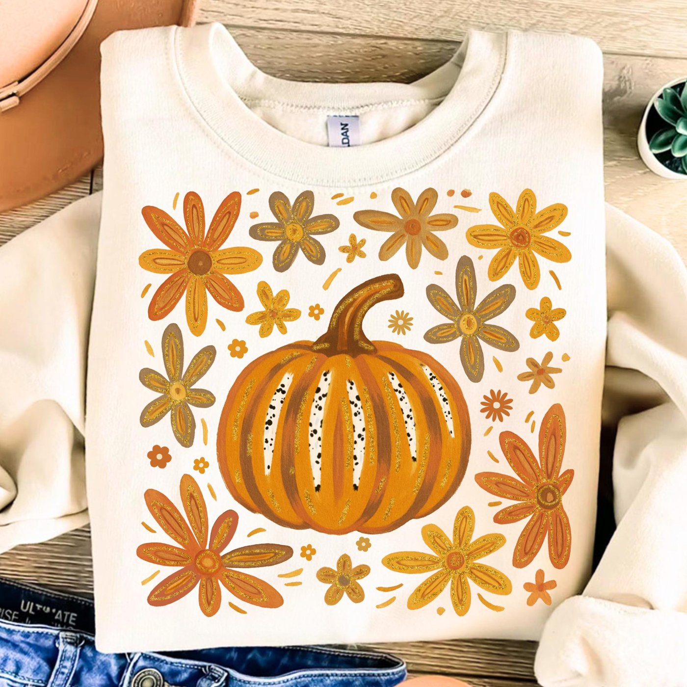 Fall Pumpkin png, Fall Pumpkin Png, Autumn png, Coquette Fall png, Pumpkin Spice, Pumpkin Lace png, Ditsy Floral Fall pn