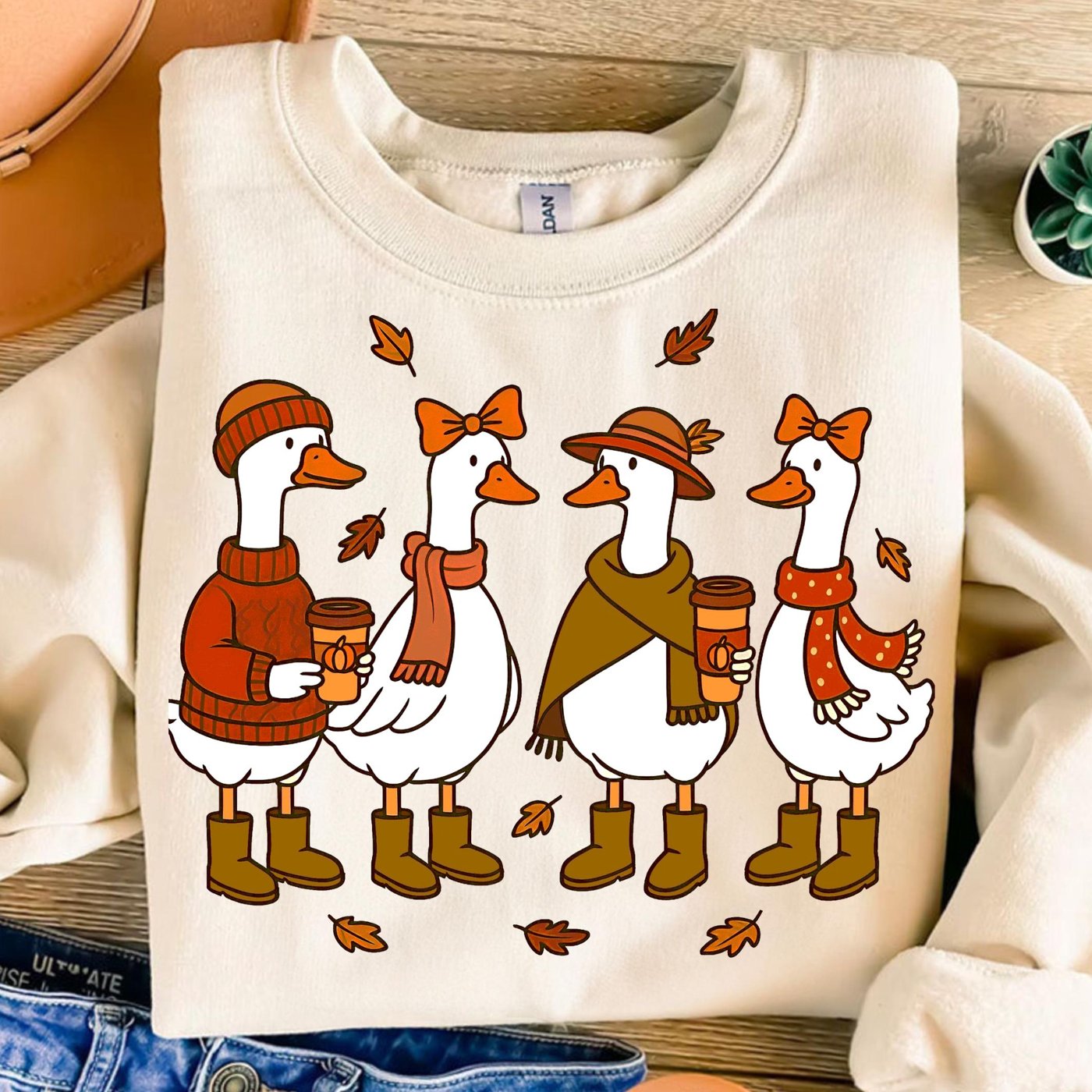 Cozy Goose Png, Fall Goose PNG, Man I Love Fall, retro fall png, Fall design, Fall Autumn Shirt, Fall Sublimation Png, F