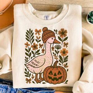 Boho Fall Goose png, Fall vibes Png, Autumn Season png, retro fall png, Fall design, Fall Autumn Shirt, Fall Sublimation