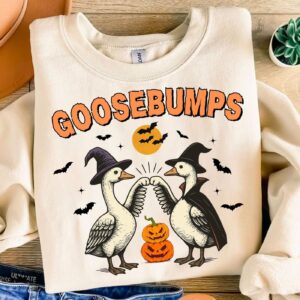 Goosebumps PNG, Funny Cozy Goose, Autumn Goose Shirt Png, Fall Sublimation Png, Autumn Png, Cute Autumn Animal Design,