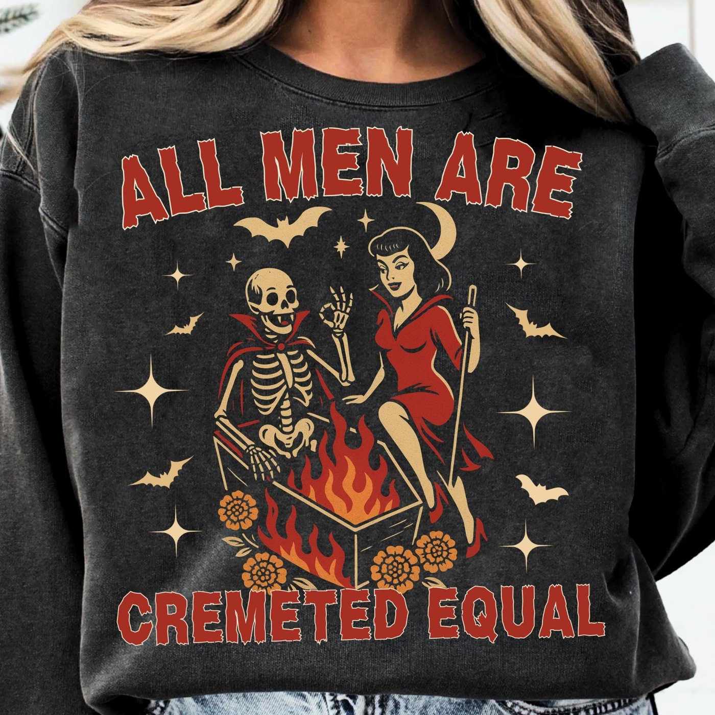 All Men Are Cremeted equal Png, Retro Halloween Cat Ghost Png, Girly Halloween Png, Spooky Season, Pumpkin Halloween