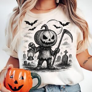 Halloween pumpkin ghost Png, Retro Halloween Cat Ghost Png, Girly Halloween Png, Spooky Season, Pumpkin Halloween