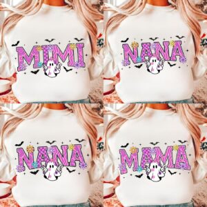 Halloween Mama Mini Nana Nini Png, Halloween Mama Sublimation, Halloween Png Spooky Mama Png, Spooky Season Png, Neon Bo