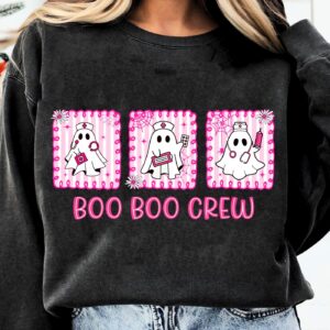 Halloween Nurse Boo Boo Crew Png, Autumn Pumpkin Nursing, Neon Halloween Nursing Fall Png, Fall Pumpkin, Halloween Nurse