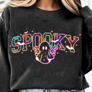 Neon Spooky Boo Png, Drip Spooky Vibes Png, Halloween Scary Shirt Design, Halloween Ghost Neon Png, Boo Ghost Coquette P