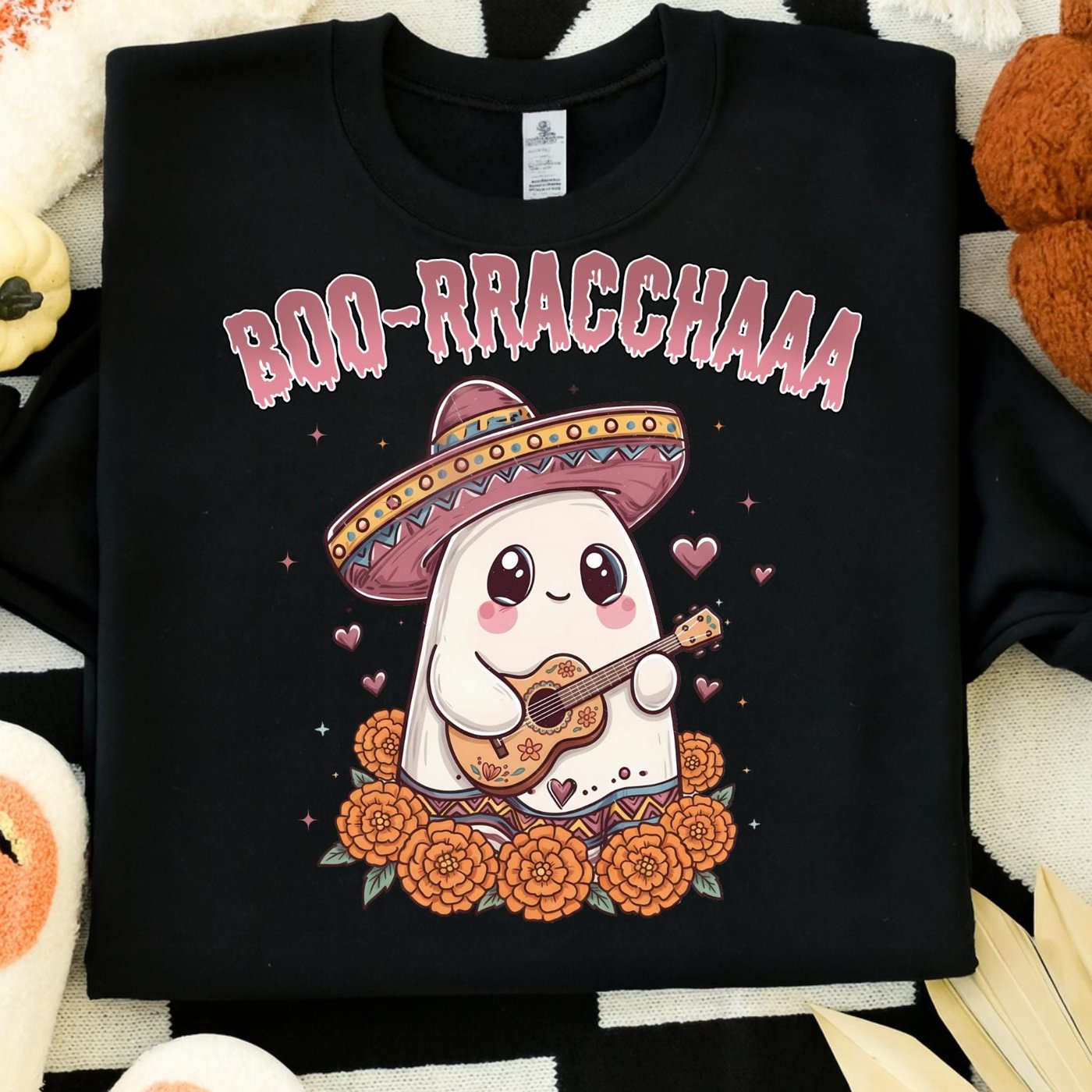 Halloween Retro Ghost Boo Rracchaaa Png, Coquette bow ghost Halloween png, Girly Halloween png, Spooky Season Png, Hallo