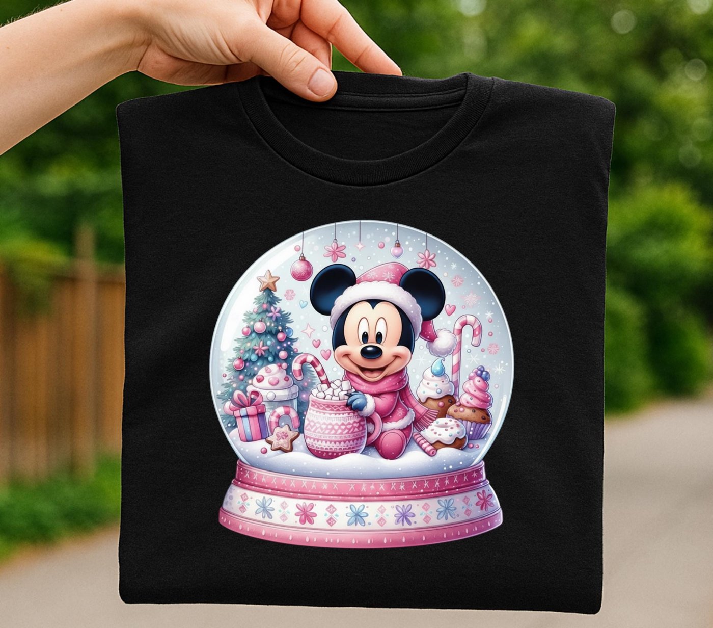 Mikey Mouse christmas Png, Brushstroke Christmas Png, Merry Christmas Design, Bright Color Christmas Coquette Bow