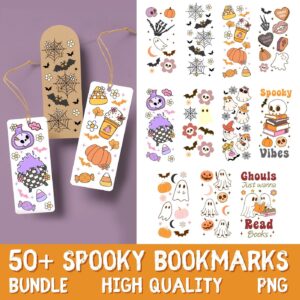 Halloween Bookmark Svg, Printable bookmark, Bookmark Png, Reading svg, Bookmark Template Svg, Cute Ghost svg, Bookmark S