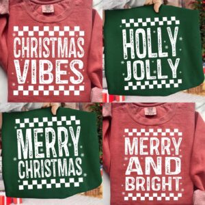 Merry Christmas, holly jolly Png, Pink Christmas Png, Merry Christmas Png, Merry and Bright Png, Preppy Christmas Png, H
