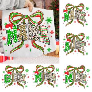 Mama Christmas Bundle Png, Mama Mimi nana gigi aunt Png, Merry and Bright Png, Preppy Christmas Png, Holly Jolly Png