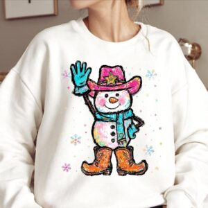 Christmas Snowman Png, Pink Christmas Png, Merry Christmas Png, Merry and Bright Png, Preppy Christmas Png, Holly Jolly
