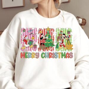 Mikey Merry Christmas Png, Mouse and friends Christmas Png, Merry Christmas Png, Merry and Bright Png, Preppy Christmas