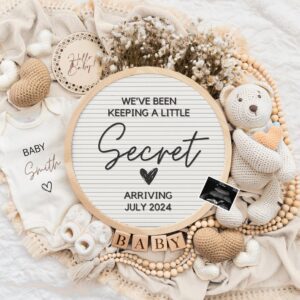 Pregnancy Announcement Digital Baby Announcement Gender Neutral Social Media Reveal Keeping a Secret Gender net