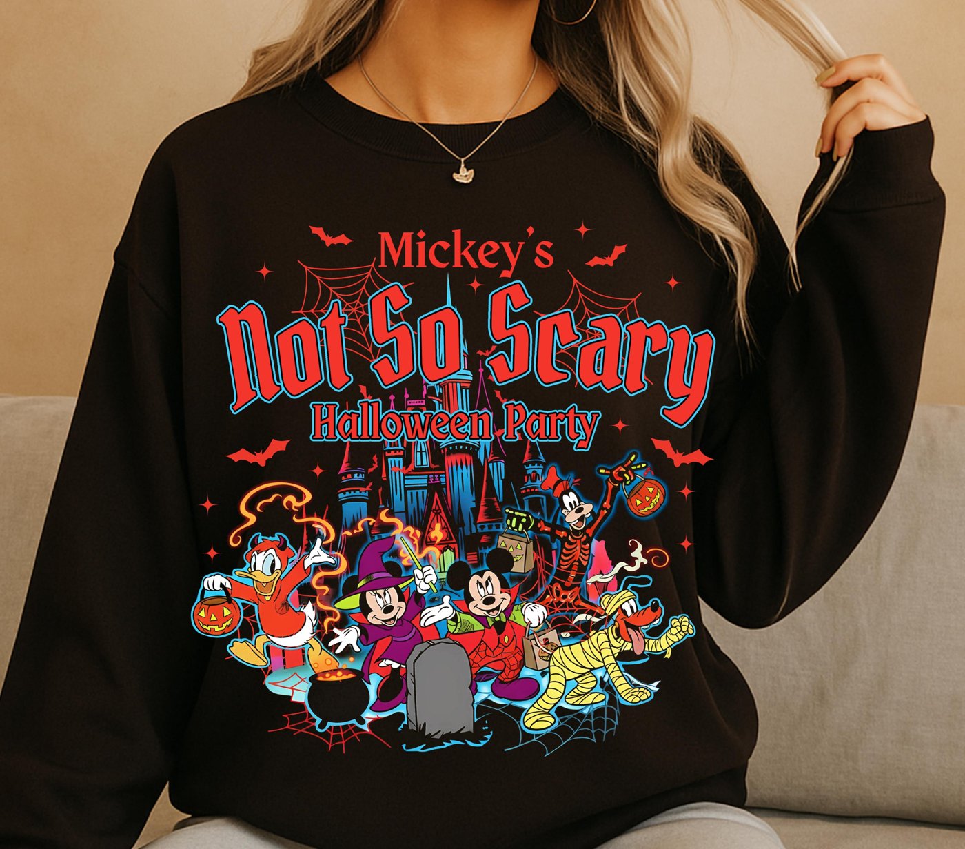 Halloween Mikey Mouse Not so scary halloween party Magical Cartoon PNG, Magical Mouse Halloween PNG Doodle, Cartoon Fall