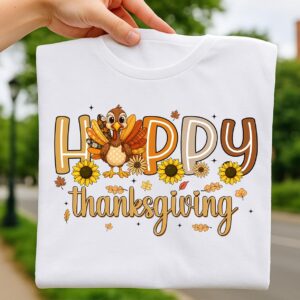 Happy Thanksgiving Png, Autumn Svg, Christian Shirt Women, Thankful Grateful Blessed Svg, Thankful Svg, Thanksgiving Shi
