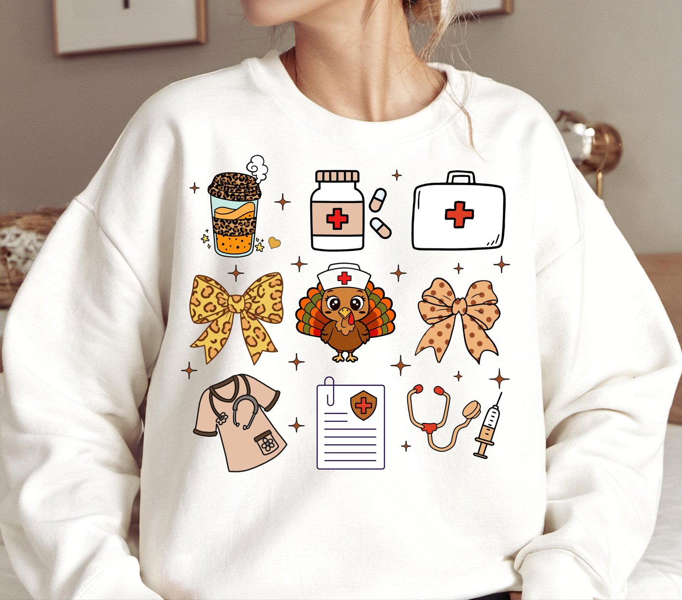 Spooky Nurse halloween Png, red balloon Halloween png, Girly Halloween png, Spooky Season Png, Halloween tote bag design