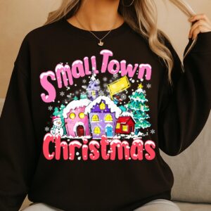 SmallTown Christmas Png, Cute Christmas PNG, Preppy Christmas Brushstroke Png, Holiday Movies Png, Merry Xmas Digital Do