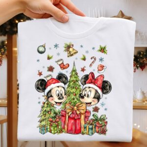 Mikey and Mini Christmas Png, Cute Christmas PNG, Preppy Christmas Brushstroke Png, Holiday Movies Png, Merry Xmas Digit