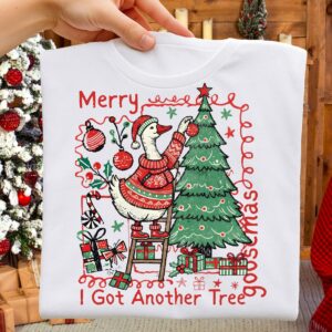 Merry I Got another tree Png, Cute Christmas PNG, Preppy Christmas Brushstroke Png, Holiday Movies Png, Merry Xmas Digit