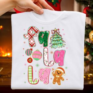 Christmas Falala Png, Cute Christmas PNG, Preppy Christmas Brushstroke Png, Holiday Movies Png, Merry Xmas Digital Downl