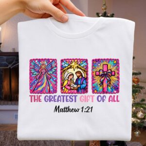 The Greatest gift of all Png, Christian Jesus God Christmas Sublimation, Christmas Jesus Png, Christmas Png Design, Chri